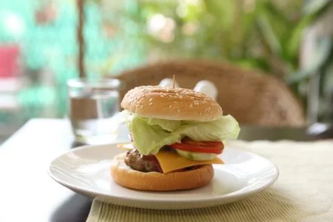 Beef Hamburger Stock Photos