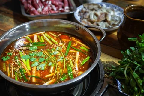 Beef hot pot Stock Photos