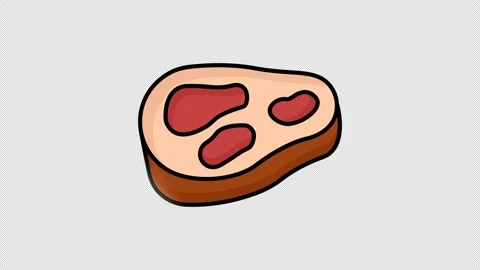 Beef icon animated. animated icon relate... | Stock Video | Pond5