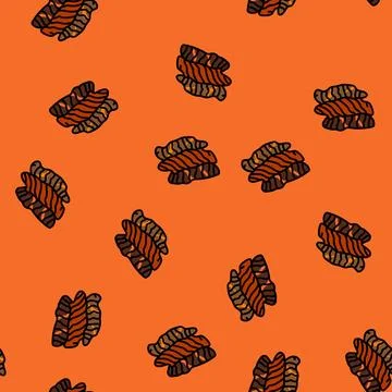 Beef jerky snack food vector seamless pattern 스톡 일러스트