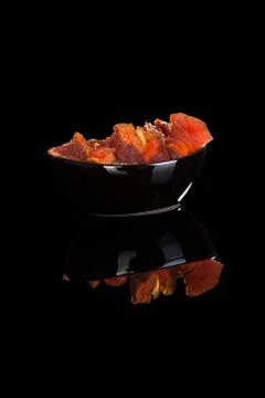 Beef jerky still life. Stock Photos