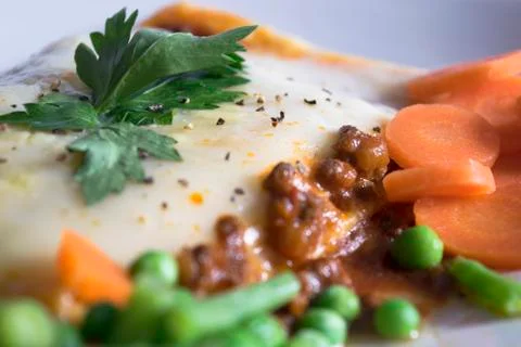Beef Lasagne Stockfoto's