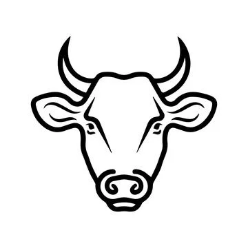 Beef logo or modern line icon. Vector line art and icon design with bold ou.. Illustration