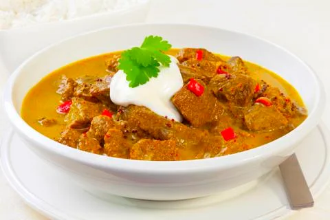Beef madras curry Stock Photos