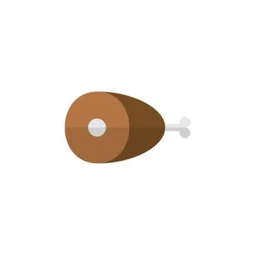 Beef Meat flat icon, food drink elements 스톡 일러스트