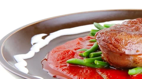 Beef meat portion Vídeos de archivo 57510720