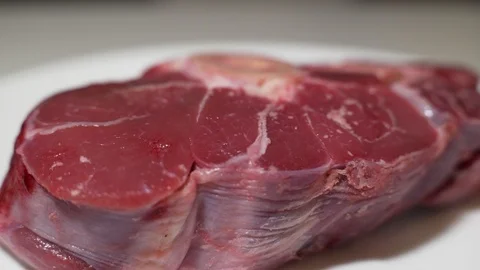 Beef Meat Rotating Stock Footage 102521211