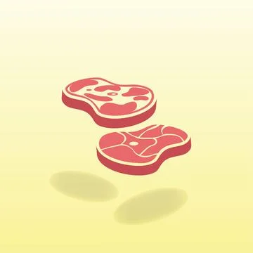 Beef meat steak icon design vector illustration Stock Illustration