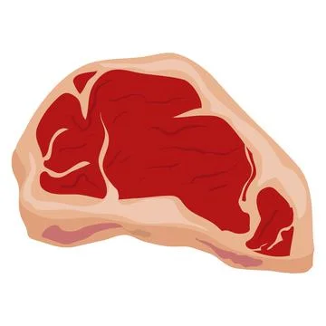 Beef Meat Vector Illustration Isolated Stock Illustration