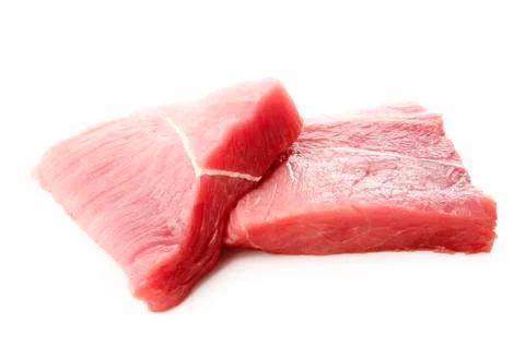 Beef meat on white Stock Photos