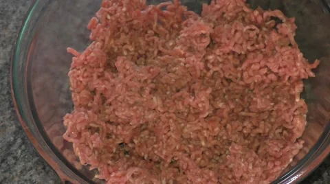 Beef mince, onion and dash of chilli sauce Stock Footage 46987367