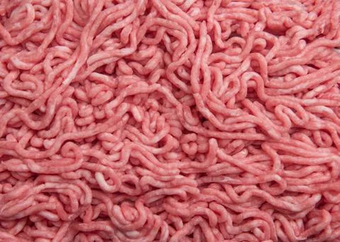Beef minced meat as background, top view Stock Photos