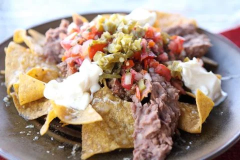 Beef nachos Stock Photos