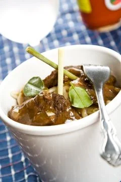 Beef noodle Stock Photos