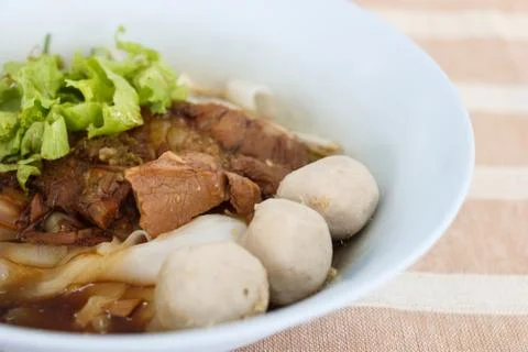 Beef noodle soup Stock Photos