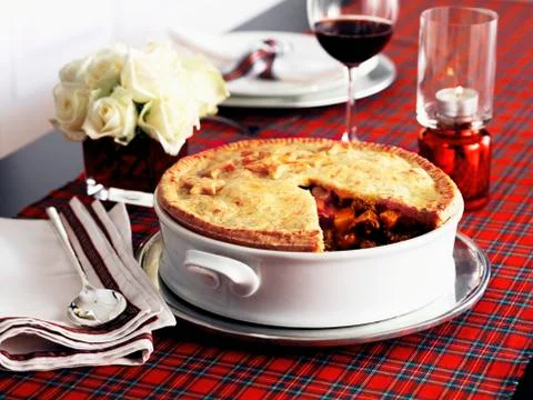 Beef pot pie Foto stock