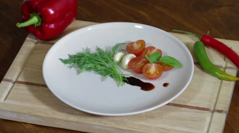 Beef pot roast with vegetables on white plate 스톡 동영상 59761030