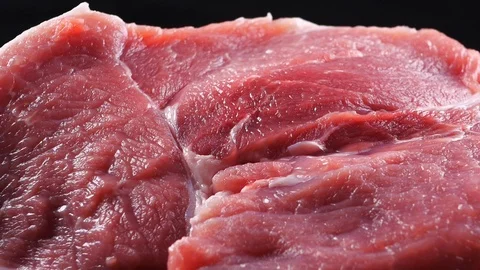 Beef raw red meat closeup texture background Stock Footage 87220624