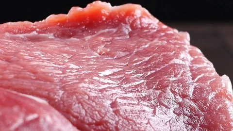 Beef raw red meat closeup texture background Stock Footage 87220650