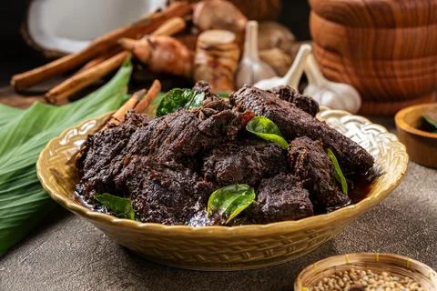 Beef Rendang Stock Photos