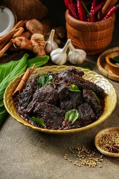 Beef Rendang Stock Photos