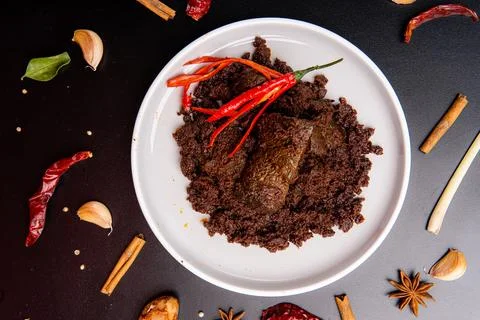 Beef Rendang Stock Photos