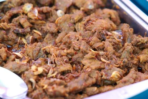 Beef rendang 库存照片