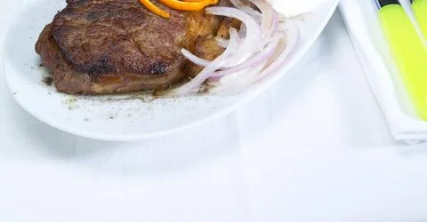 Beef ribeye steak Stock Photos