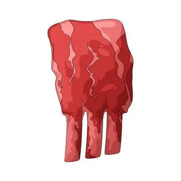 Beef ribs illustration Stock-Illustration