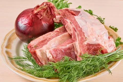 Beef on ribs Fotos Stock