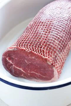 Beef roasting joint Stock Photos