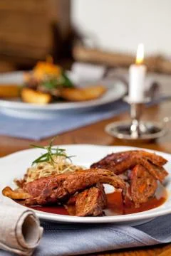 Beef roulade Stock Photos
