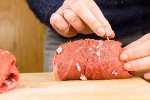 Beef roulade Stock Photos