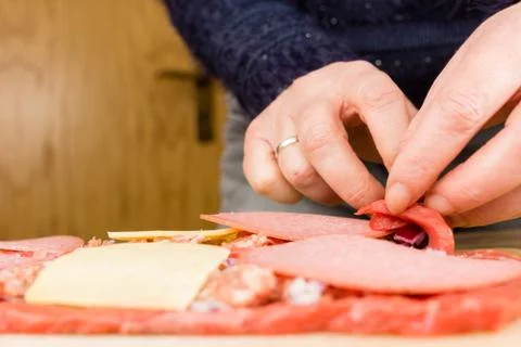 Beef roulade Foto stock