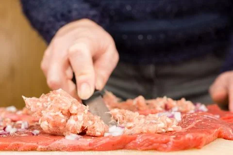 Beef roulade Stock Photos