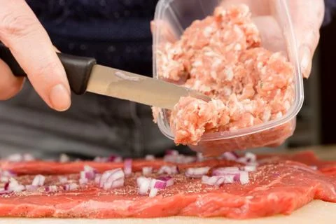 Beef roulade Foto stock