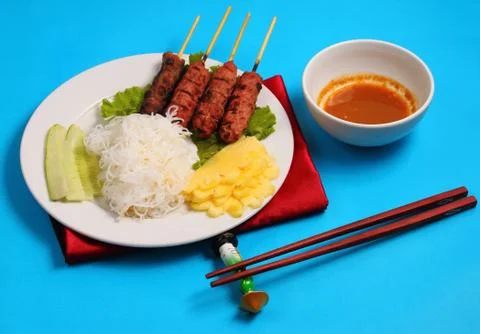 Beef salad Vietnam style Stock Photos