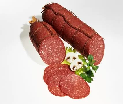 Beef salami Stock Photos
