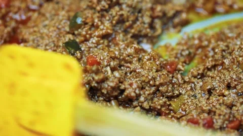 BEEF WITH SALSA Stock Footage 149451055