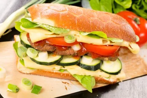 Beef sandwich Stock Photos