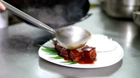 Beef with sauce Stock Footage 236987825