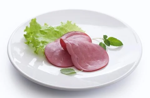 Beef sausage cuts Stock Photos