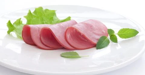 Beef sausage cuts Stock Photos