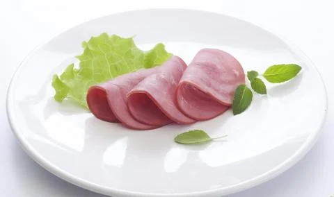 Beef sausage cuts Stock Photos