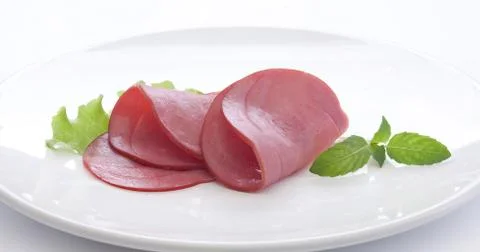Beef sausage cuts Stock Photos