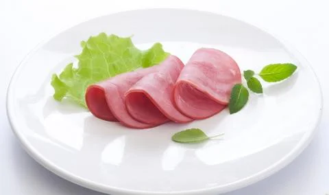 Beef sausage cuts Stock Photos