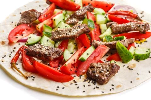 Beef shawarma Stock Photos
