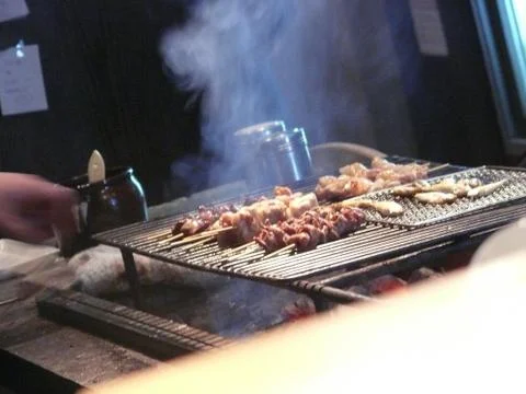 Beef skewer 库存照片