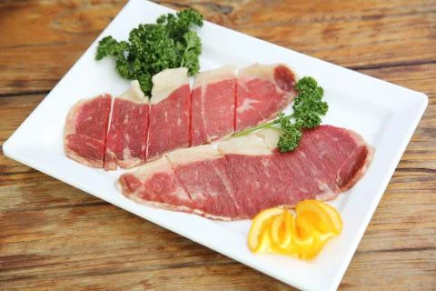 Beef slice Stock Photos