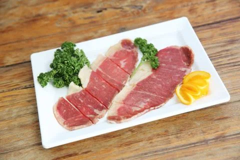 Beef slice Stock Photos